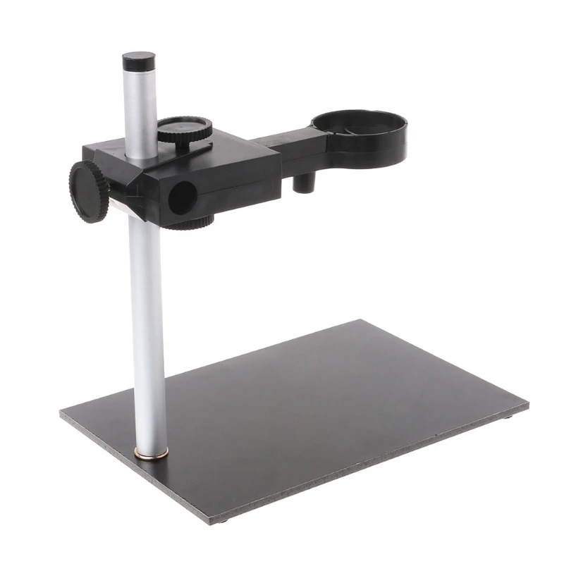 

Aluminum Alloy Microscope Stand Portable Up and Down Adjustable Manual Focus Digital USB Electronic Microscope Holder Stand