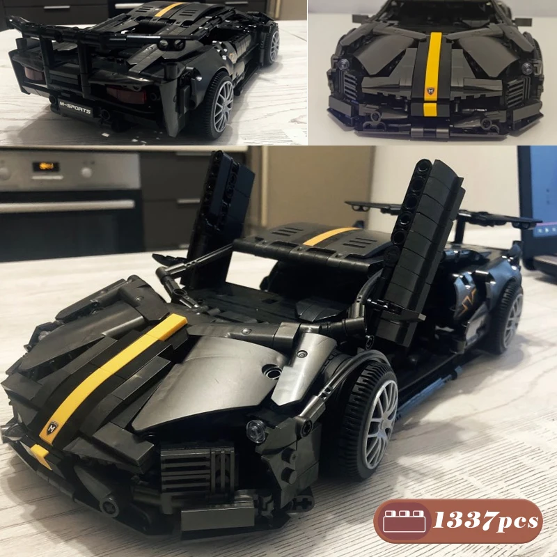 Город МОС 1337 шт. высокотехнологичный эксперт супер скоростная модель автомобиля