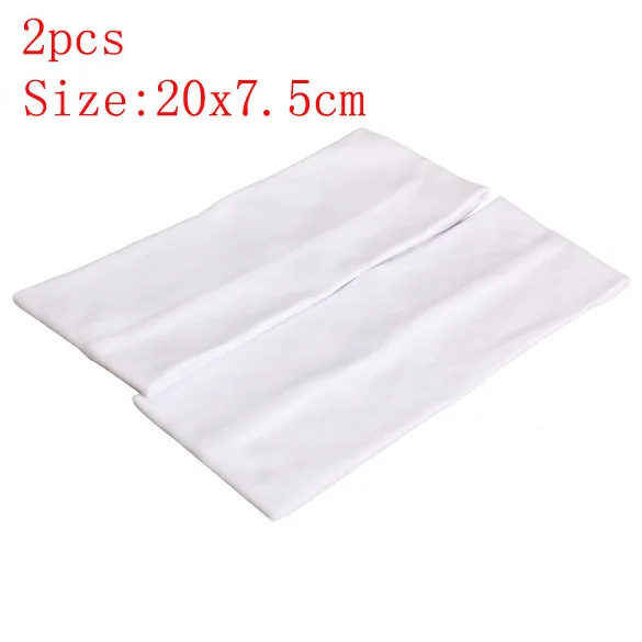 2pcs-1 1/2 шт., спортивные эластичные повязки для волос для йоги, спортивные принадлежности для йоги, танцев, байкеров, широкая повязка, стрейч-лента, хлопковая повязка для волос - Цвет: 2pcs-1
