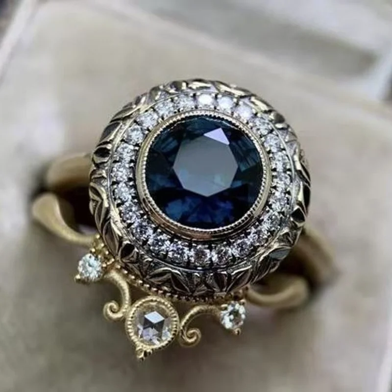 Женское кольцо с цирконом в форме цветка свадебные аксессуары бижутерия 2021