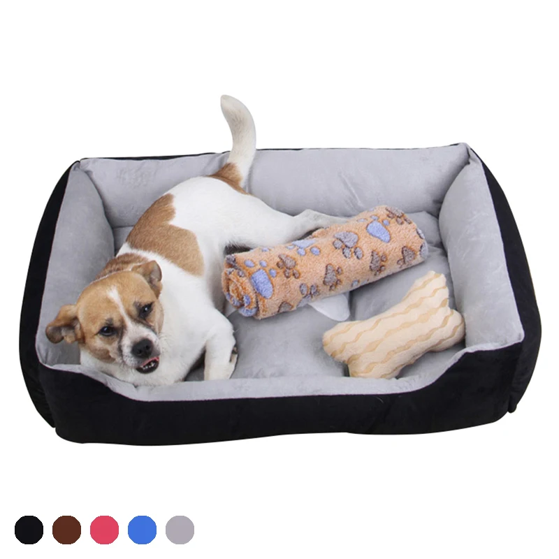 

Мягкая кровать для домашних питомцев, кровать для кошек больших размеров, коврик для щенков, теплый диван для средних собак и щенков