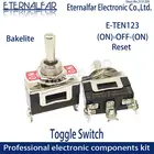 Бакелит E-TEN123 Высокое качество Серебряный контакт SPDT 12 мм 10A 16A 250 В переменного тока (вкл.)-ВЫКЛ.-(вкл.) 3-контактный сброс Рокер тумблер скользящий переключатель