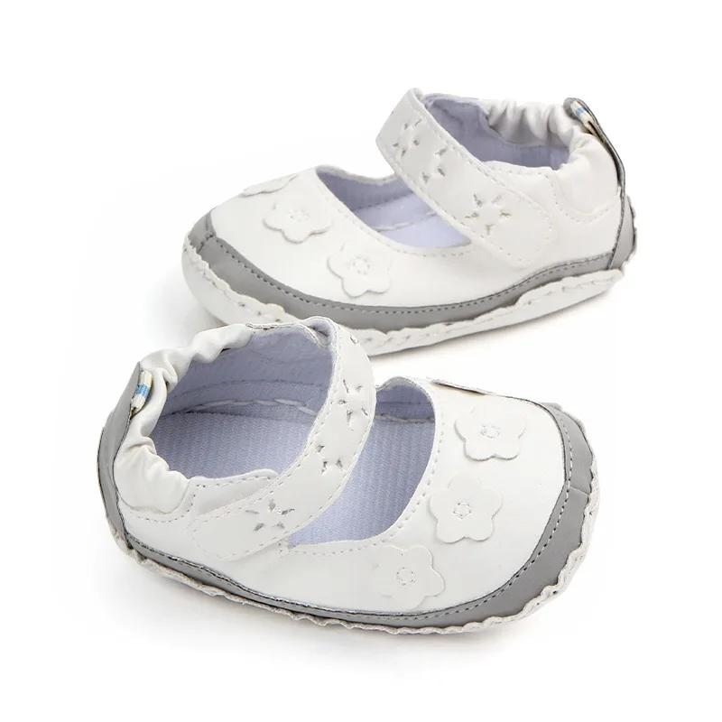 

Infant Baby Girls Soft Sole PU Leather First Walkers Crib Shoes 0-18 Months Flower Baby Moccasins Shoes