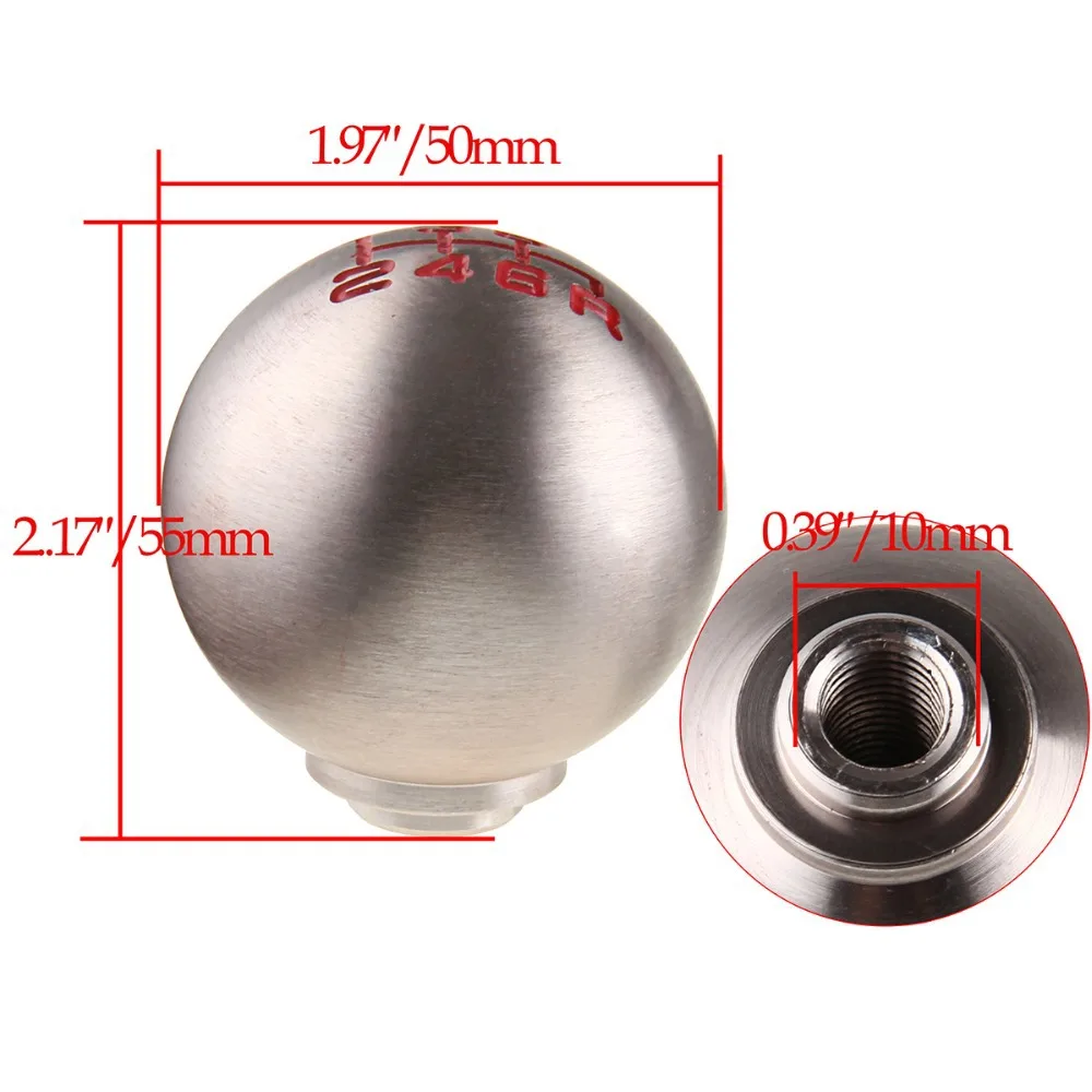 Posbay 6 скоростей серебристая ручка переключения передач для автомобиля с