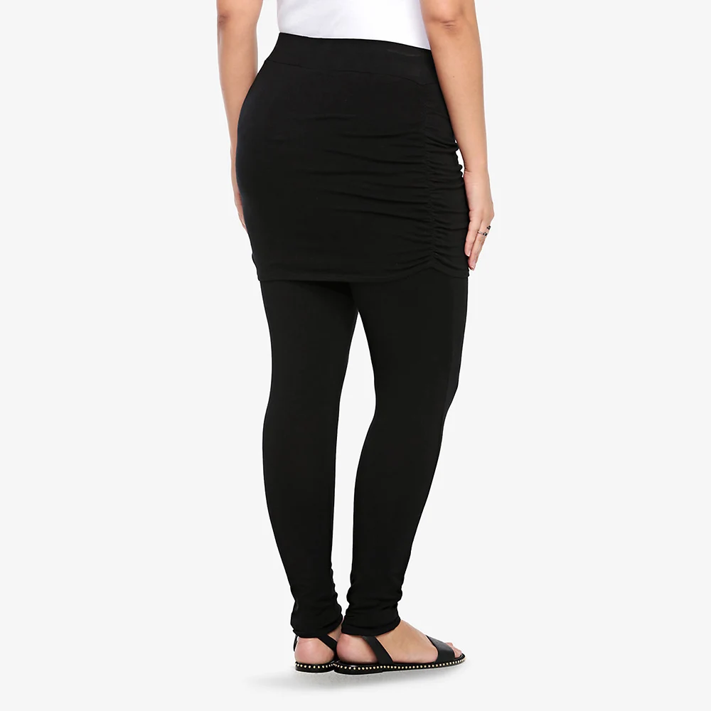 Женские леггинсы размера плюс Сексуальные облегающие плиссированные для