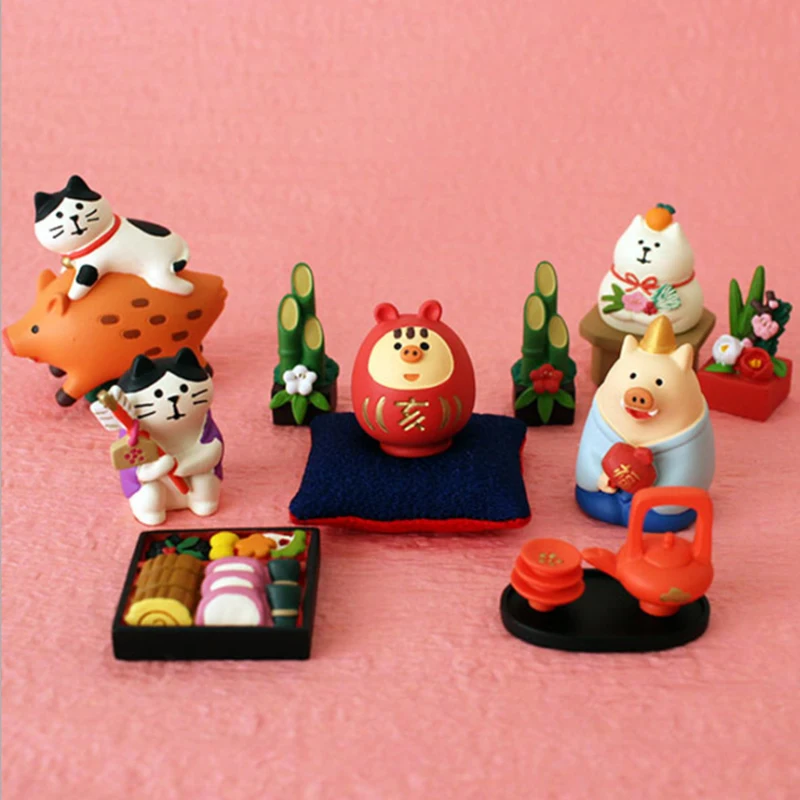 

Creative Small Scene Decoration Home Decoration Pray Scene Series Bookshelf Decoration Set Children's Toys Doll Ornaments