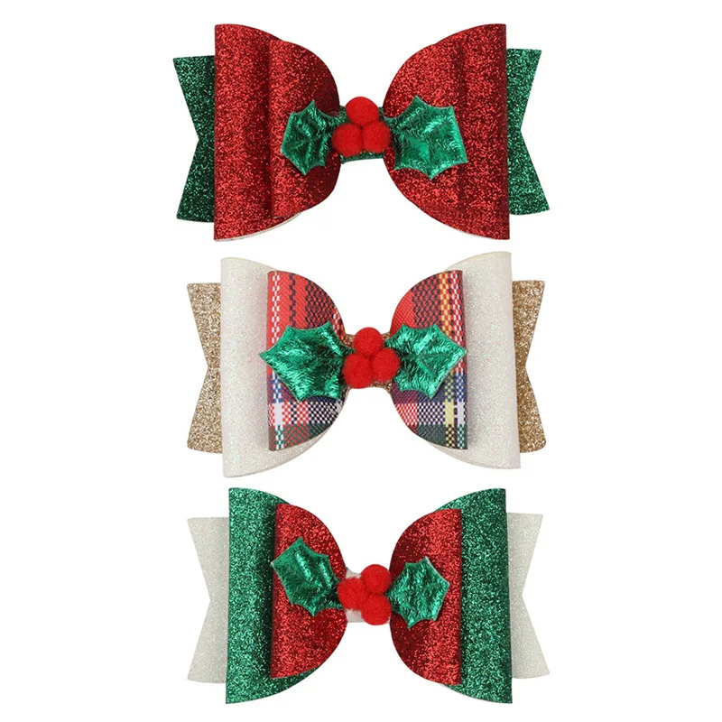 

CN 3 inch Christmas Hair Clips Kids Girls Hairpins Baby Hair Clips Christmas Gifts Party Decorations Hair Accessories