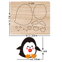 diy new penguin wooden die cutting dies for scrapbooking multiple sizes v 335
