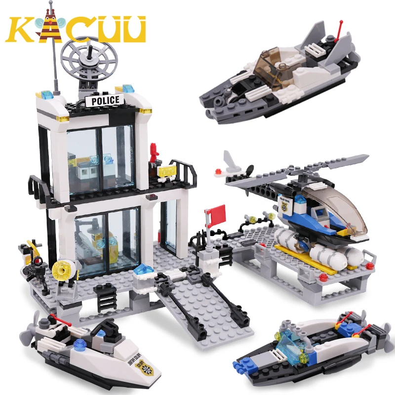 Акция 536 + шт. Полицейский участок тюрьма грузовики строительные блоки городской