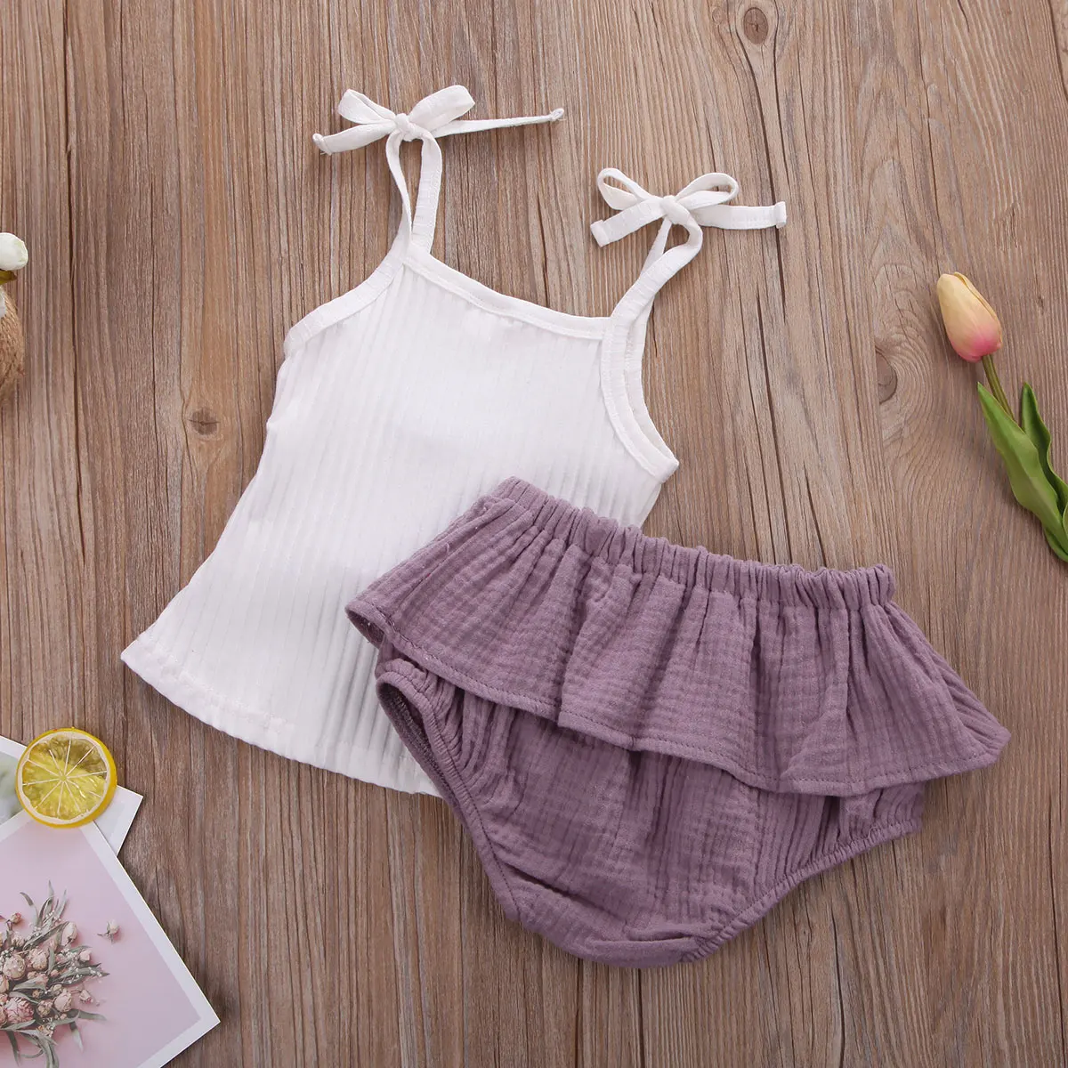 Комплект одежды pudcoco для девочек 0-24 месяцев дизайнерский комплект из двух