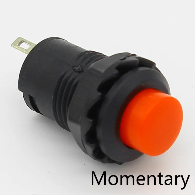 

10 шт красный зеленый желтый черный белый синий 12 мм самовозвращающийся Мгновенный кнопочный переключатель
