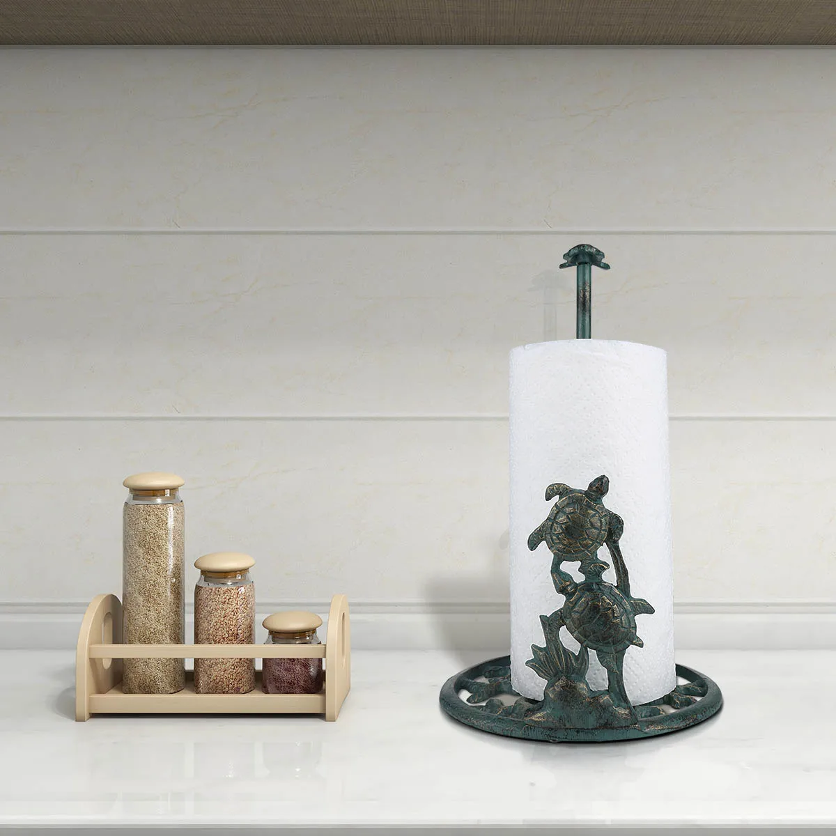 Чугунный вертикальный держатель для бумажных полотенец Tooarts туалетной бумаги в
