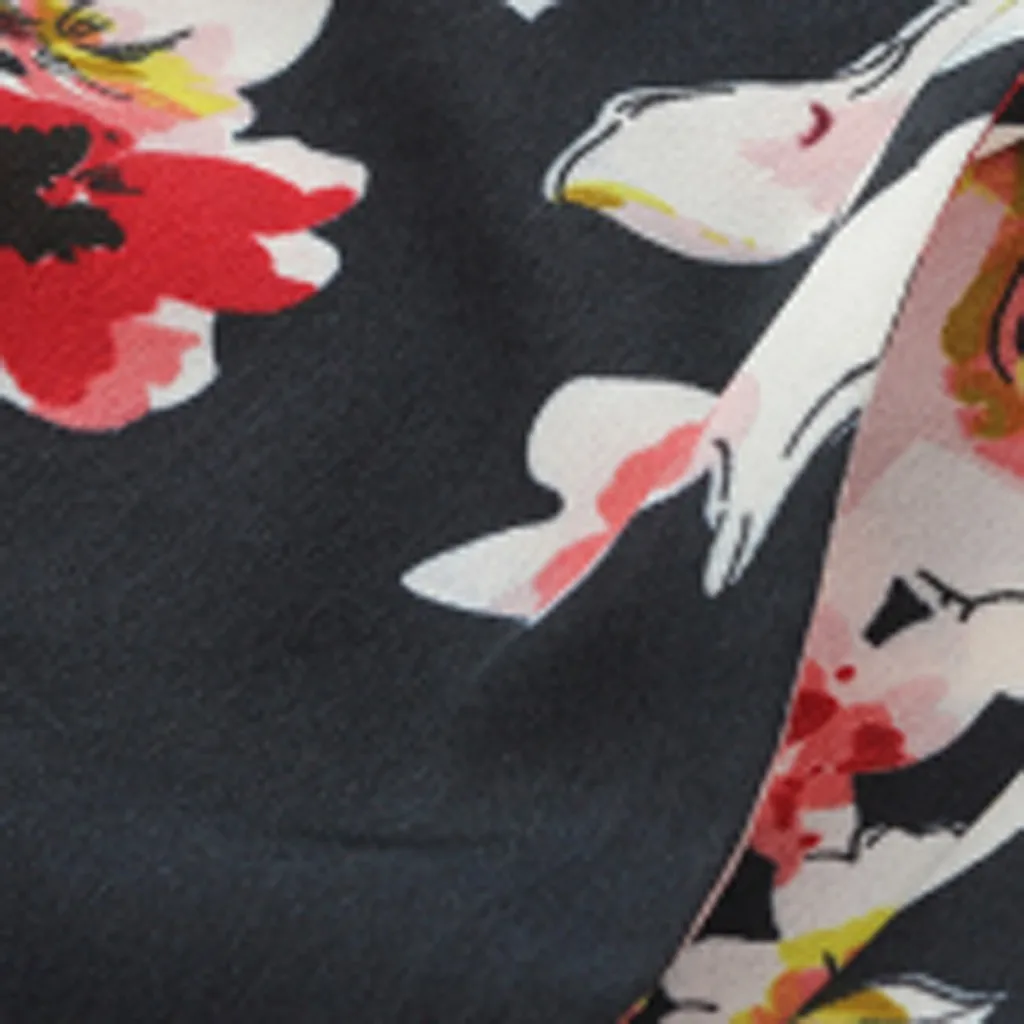 Женское платье с цветочным принтом и длинным рукавом в стиле бохо женское