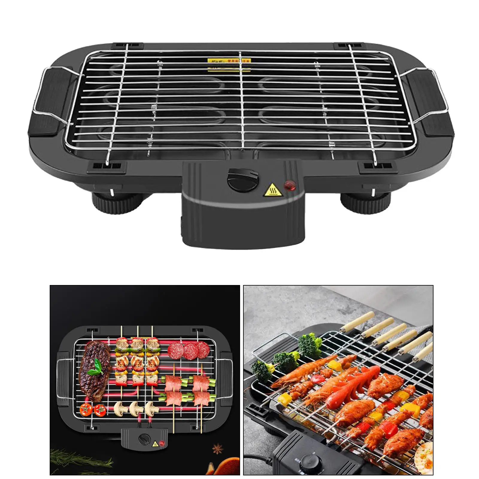 5 level control griddle electric table top adjustable temperature grill bbq barbecue garden camping cooking indoor 1300w free global shipping
