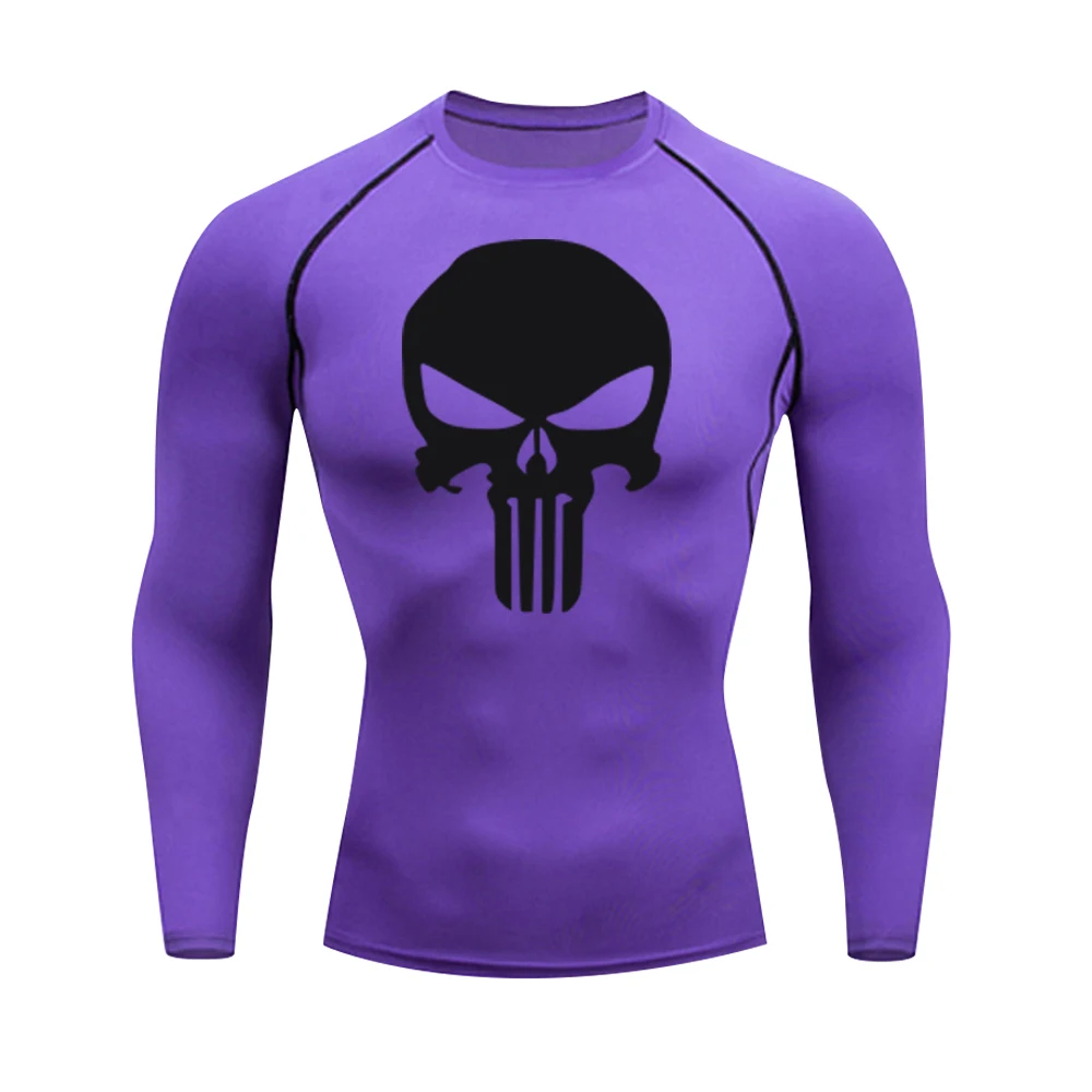 2021Mens Gym T shirt Long Sleeve Sport Shirt Men  Fitness Top Gym Training Running Shirt