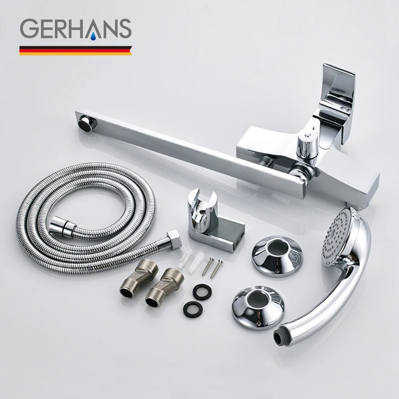 GERHANS Faucet K13114 Смеситель для ванны Цвет: Хром | Обустройство дома