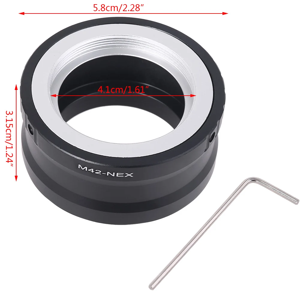 Адаптер-конвертер для объектива камеры M42 винт SONY NEX E Mount адаптер с креплением