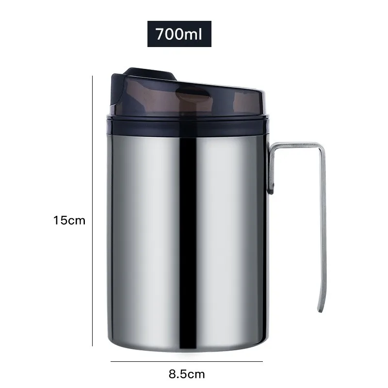 Stainless Steel Olive Oil Bottle Vinegar Dispenser Sauce Seasoning Batcher Can Pots Container Kitchen Accessories 700ml |