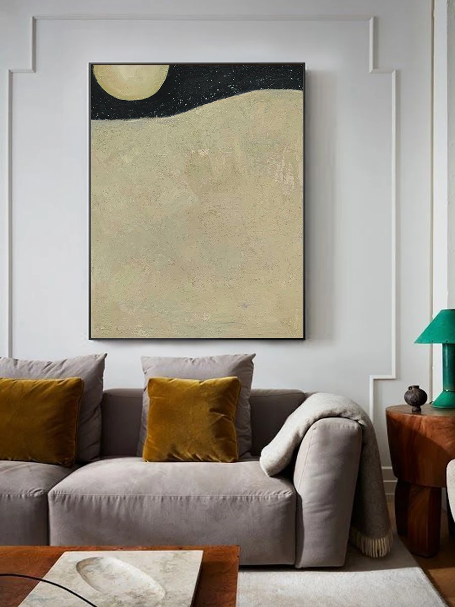 

Handmade Abstract Oil Painting On Canvas Art Minimalist Art Acrylic Painting Oversize Wall Art Soft Color Modern Art Home Decor