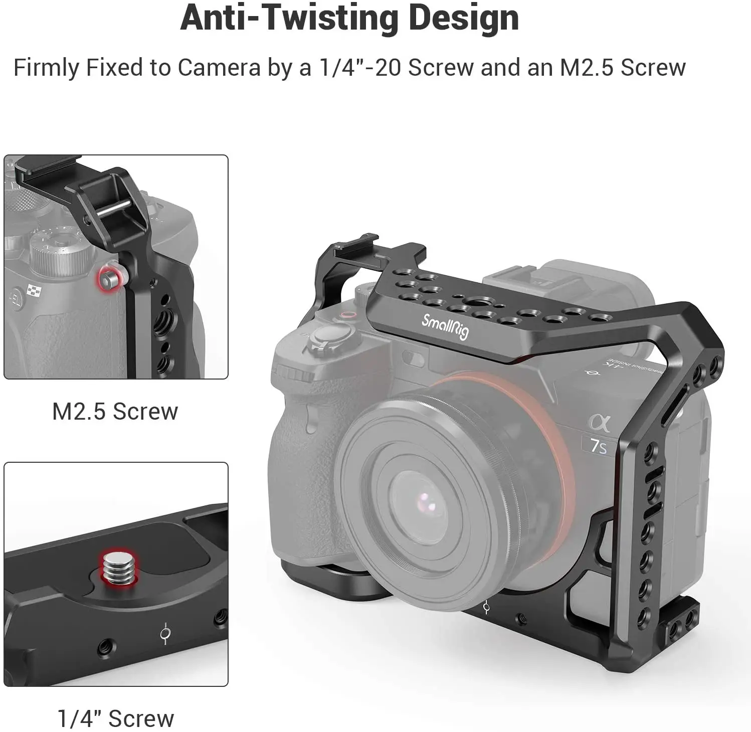 Клетка для камеры SmallRig A7S3 A7siii SONY Alpha 7S III и зажим 3007 | Электроника