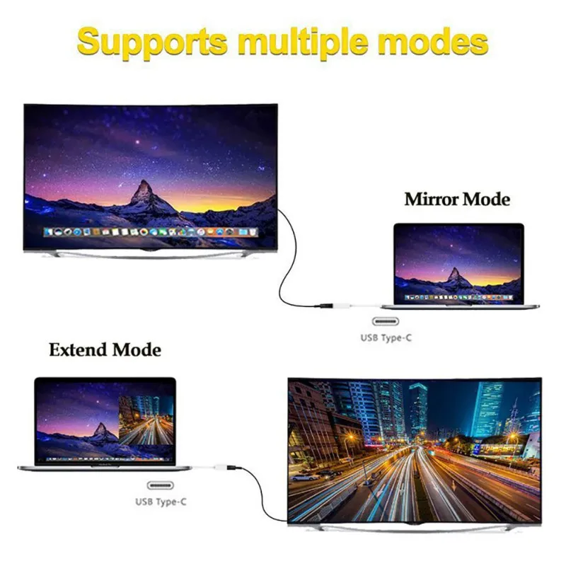 Type C USB-C to HDMI Adapter Converter Cable For Samsung Galaxy S8/S9 Plus/Note 8/for Macbook | Электроника