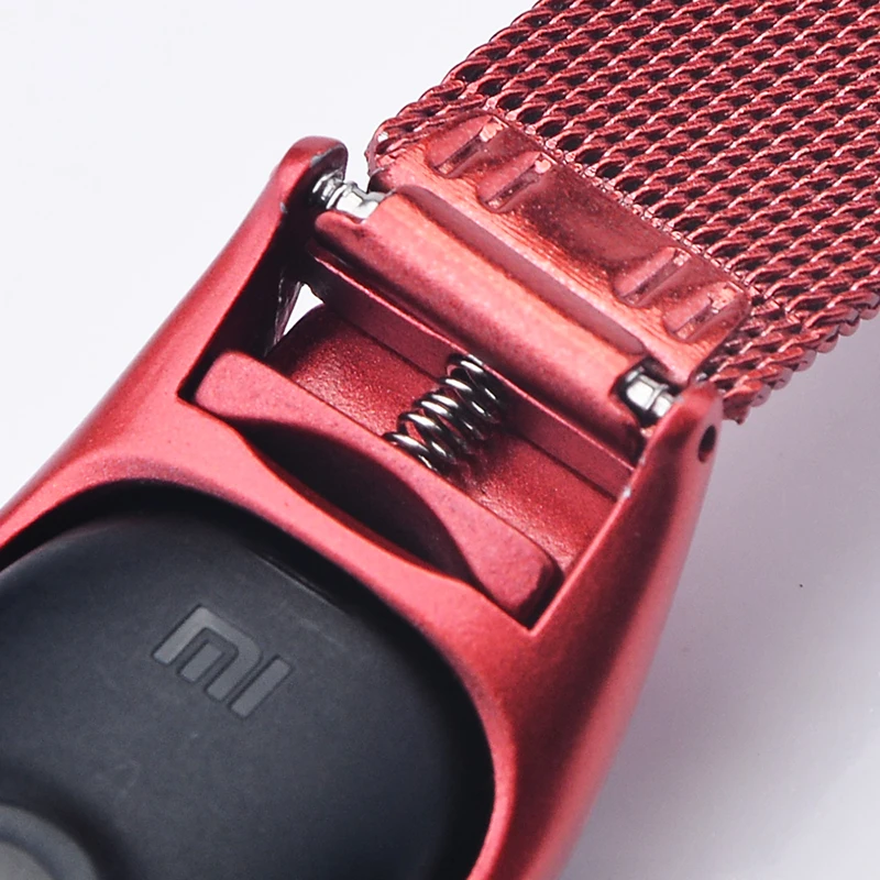 OLLIVAN mi Band 4 металлический ремешок с пряжкой для Xiaomi mi Band 4 3 браслет mi band 4 Band 4 аксессуары Магнитный браслет с пленкой