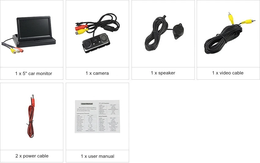 DIYKIT " Автомобильная камера заднего вида, комплект, резервный автомобильный монитор, парковочный радар, датчик 2 в 1, автомобильная камера, парковочная система