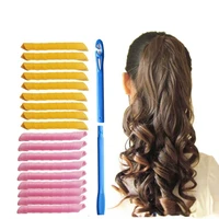 1020pcs 30cm magic hair rollers curlers kit snail shape not waveform spiral round curls no heat curler for extra long hair