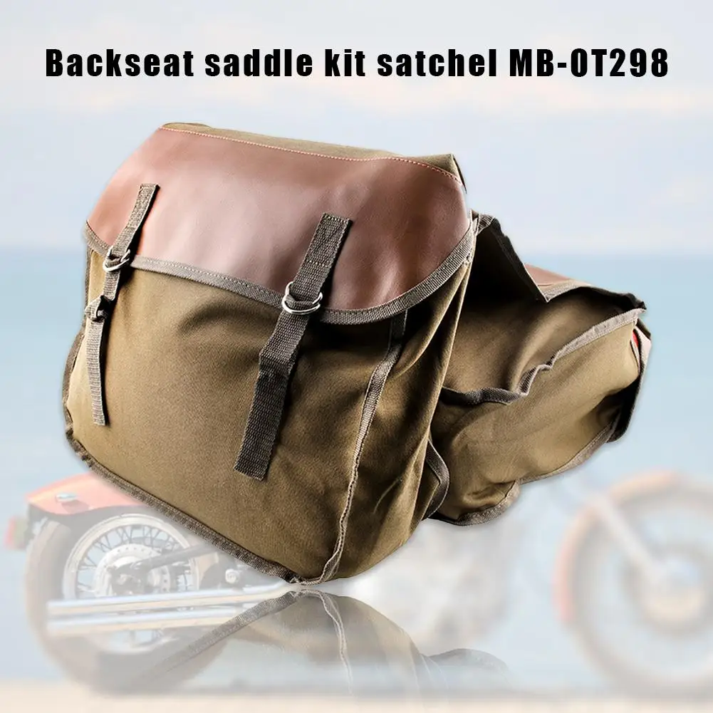 Мотоциклетная седельная сумка холщовая для инструментов универсальная