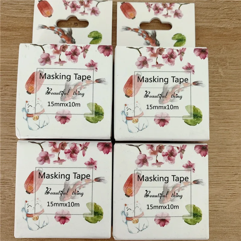 1 шт./лот 10 м Япония мультфильм бумага маскирующая Лента zakka DIY клейкая лента
