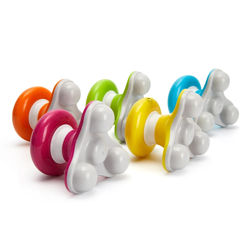 Мини массажер для шеи спины головы пластиковая треугольная форма электрический