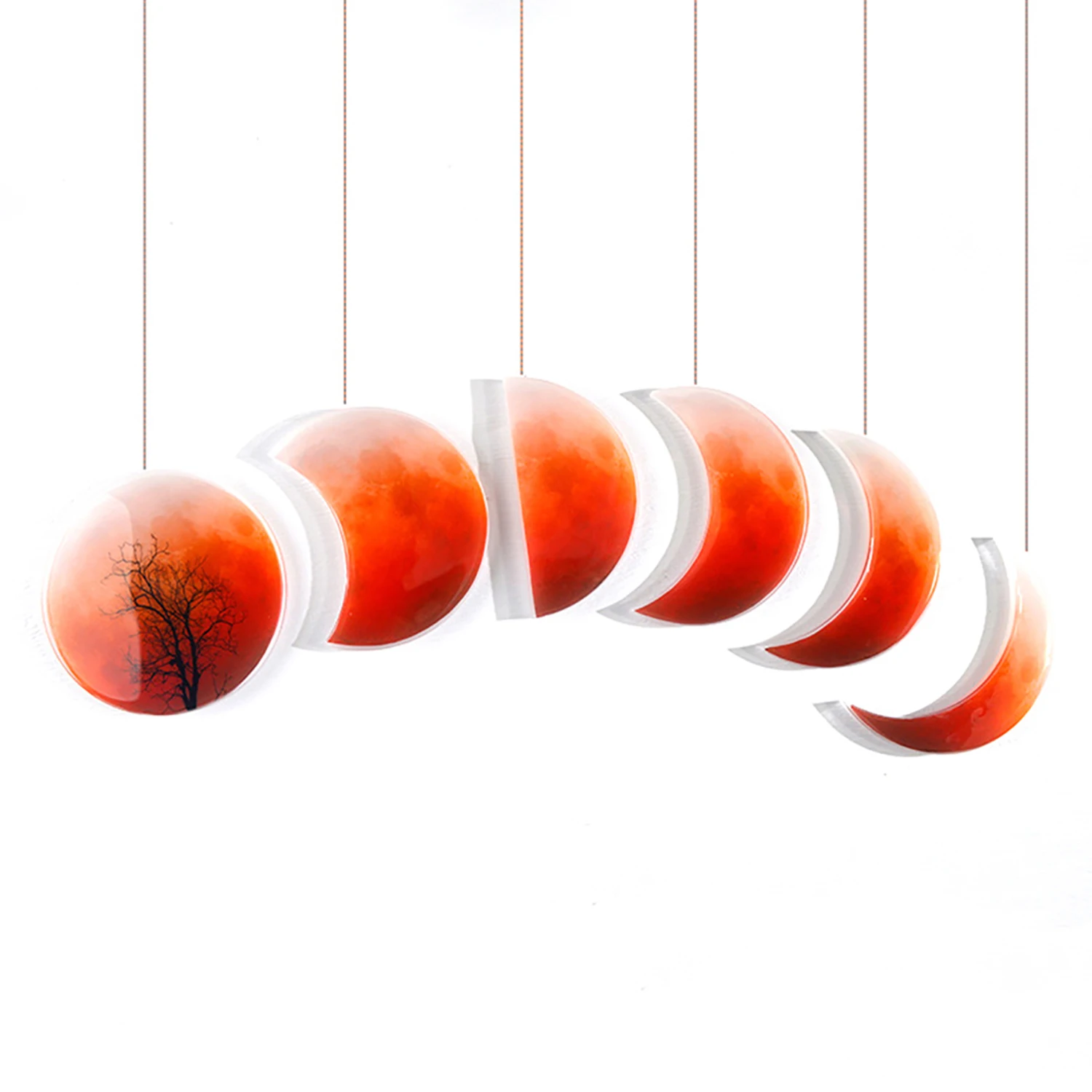 

Lunar Eclipse Resin Mold Astronomy Crescent Moon Phases Silicone Resin Mold
