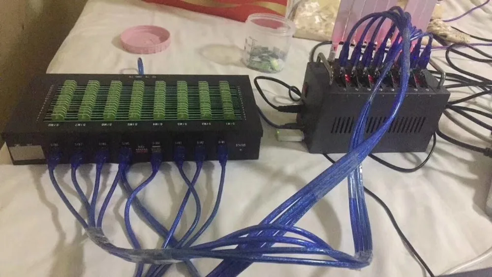 Автоматически sim переключатель 256 бассейн/смс/м² большой банк работает с 8 портов