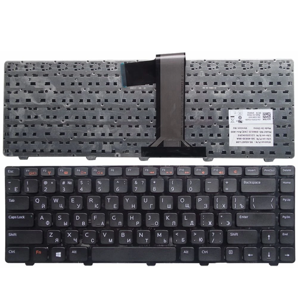 

NEW Russian laptop Keyboard for Dell Inspiron N4040 M421R 5420 7420 14R 5520 7520 13Z N311z 14Z N411Z 14VR RU Black frame