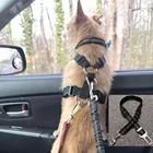 Универсальный практичный ремень безопасности для собак и кошек, регулируемый ремень безопасности автомобиля, поводок, зажим для путешествий, свинцовый ремень безопасности для домашних животных