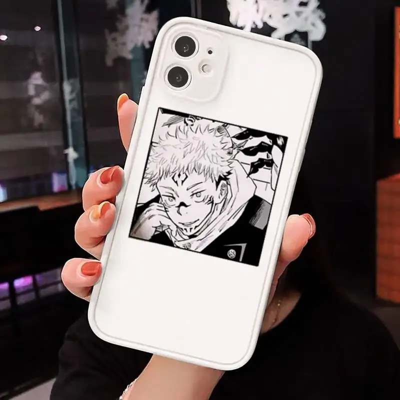 

Jujutsu Kaisen Satoru Gojo anime Phone Cases matte transparent For iphone 7 8 11 12 plus mini x xs xr pro max cover