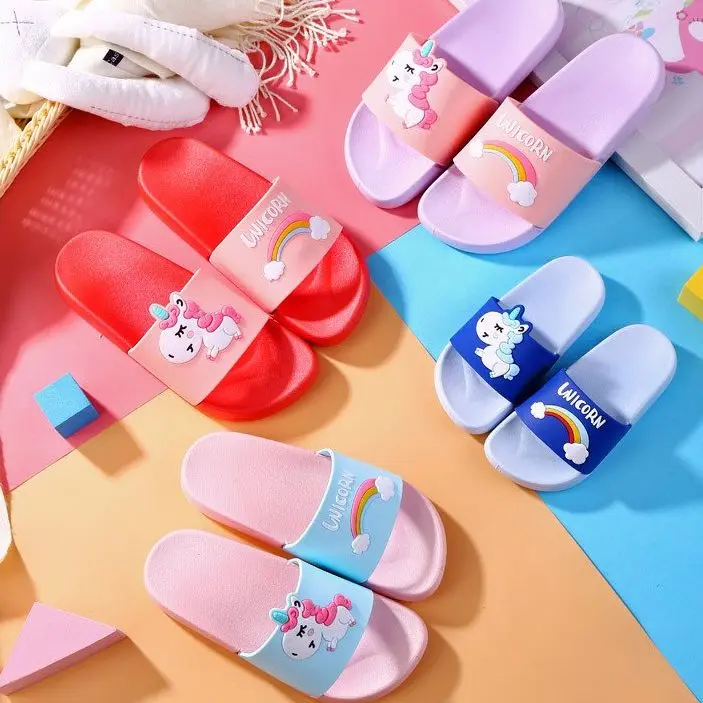 

2021 New Children's Indoor And Outdoor Cartoon Slippers Summer Baby Boys Girls Kids Shoes Beach Swimming