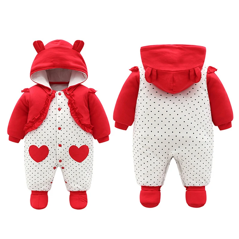 Детские зимние комбинезоны IYEAL хлопковый комбинезон для новорожденных плотный