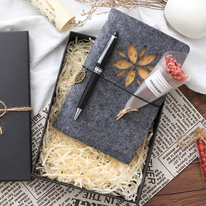 

Hand Ledger Set Hand Ledger Book Retro Chinese Style Small Fresh Ledger Gift Box Birthday Gift Notepad Notebooks for Students