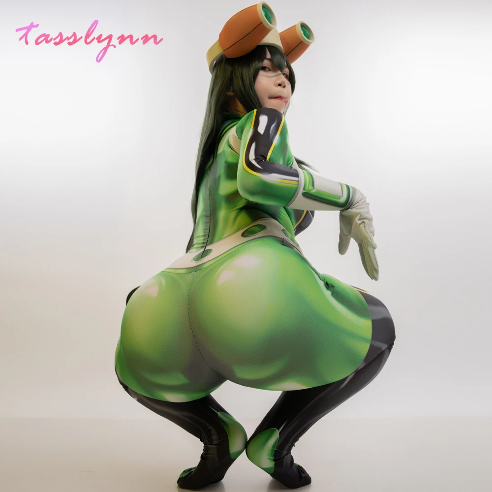 My Hero Academia Cosplay Asui Tsuyu FROPPY Cosplay Costumes  Zentai Spandex Jumpsuits Bodysuit  Halloween Costumes for Women