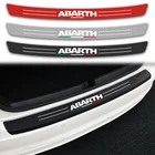 Защитная накладка на задний бампер автомобиля, наклейка из углеродного волокна для всех Fiat Abarth 595 SS 695SS 500SS 500C PUNTO EVO OT1300 OT1600