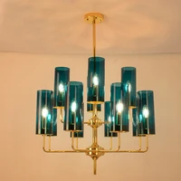 nordic modern luxury glass chandelier lighting 6 heads 8 heads 15 heads bluecognac chandelier living room dining room bedroom i