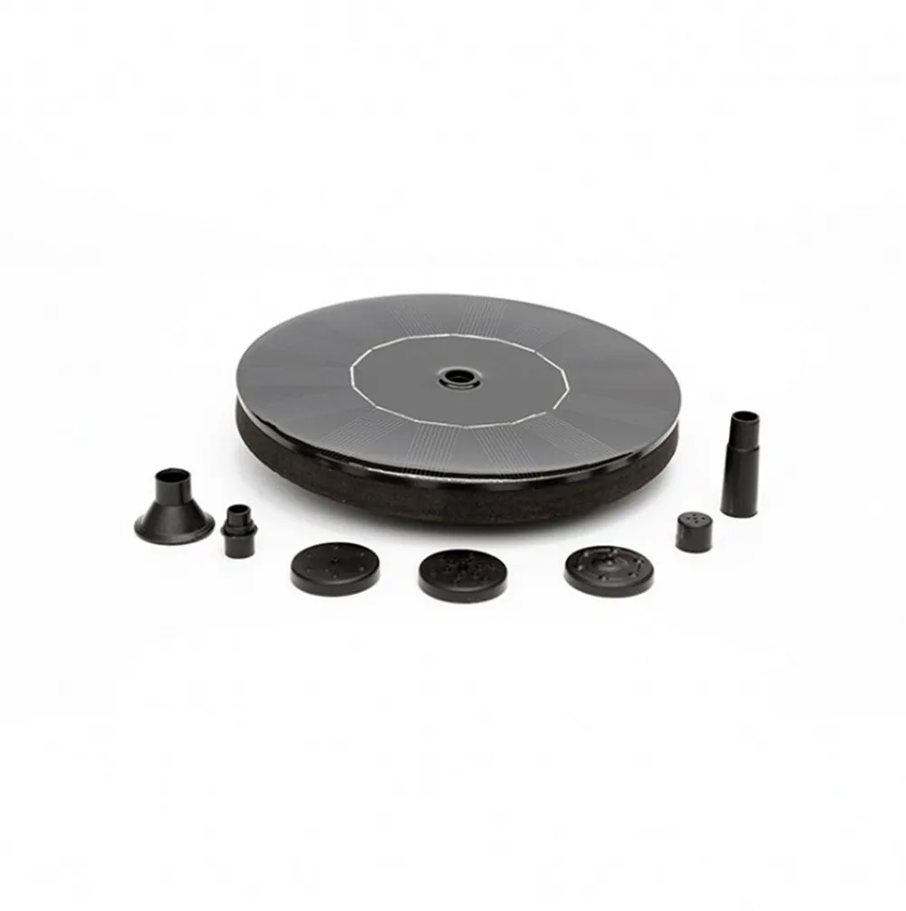 Круглый солнечный фонтан плавающий для украшения сада пруд бассейна