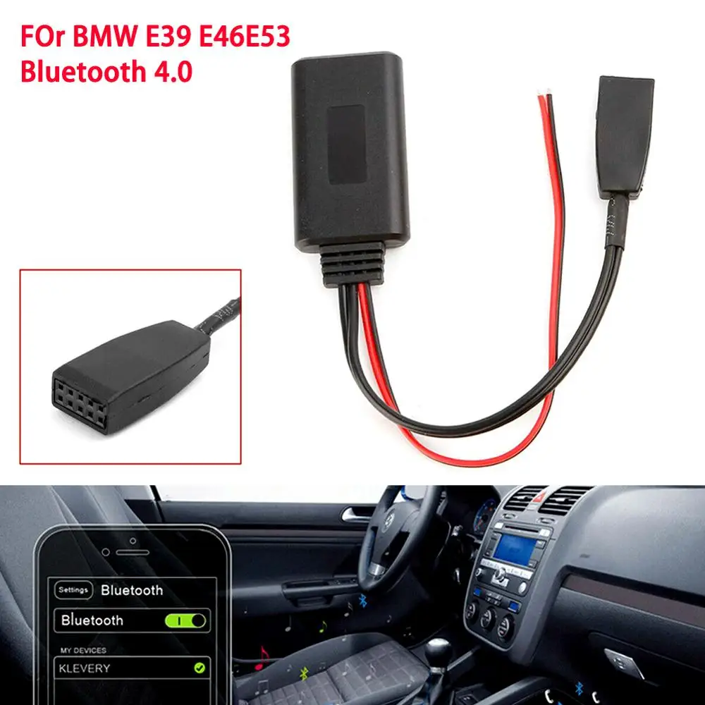 Автомобильный Bluetooth 4 0 AUX Кабельный адаптер для BMW E39 E46 E53 деловой CD головное