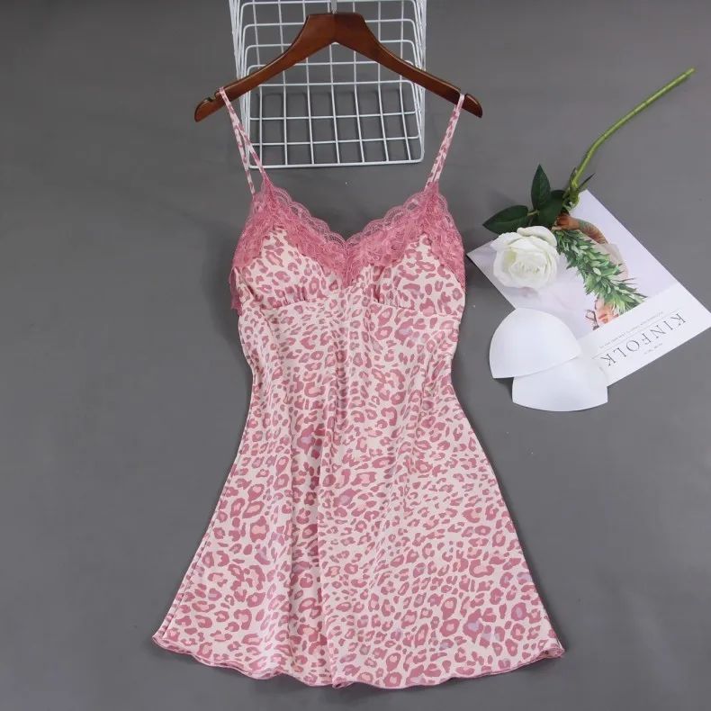 

Summer New Bathrobe Gown Women Sexy Kimono Robe Set Leopard Sleepwear Intimate Lingerie Casual Nightwear Sexy Homewear