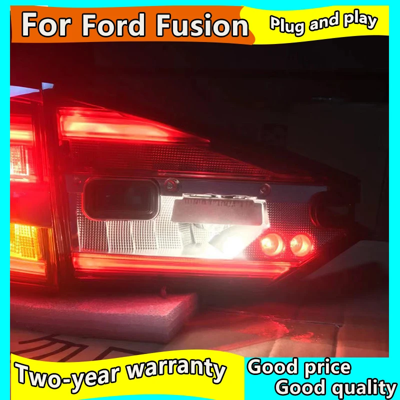 Автомобильный Стайлинг задний фонарь чехол для Ford Fusion задние фонари- Mondeo светодиодный задний фонарь DRL+ тормоз+ Парк+ сигнальная лампа