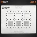Трафарет AMAOE AU:2 AU2 для iPhone A10 A11 A12, трафарет для ЦП ОЗУ, верхняя, нижняя, BGA, Оловянная посадочная сетка, шаблон для сварки
