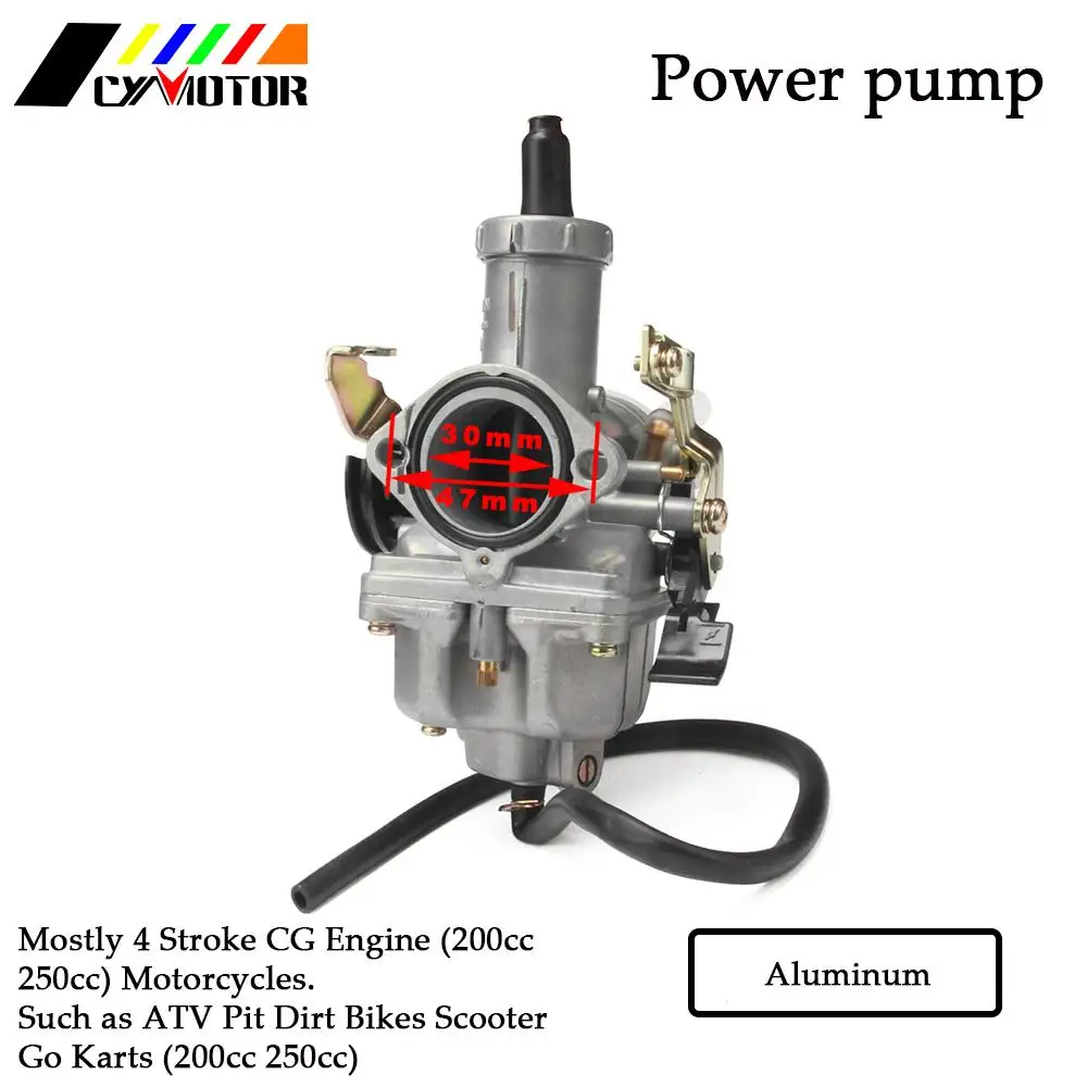 Мотоцикл автоматический карбюратор PZ30 30 мм Ускорительный Насос для Honda CG200 Байк