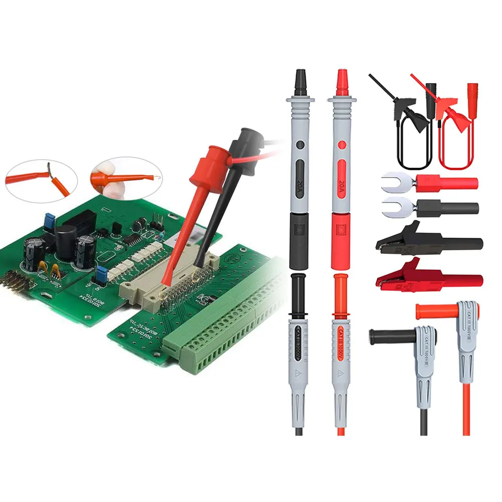 

P1308D Probe Test Leads Pin Digital Multimeter Needle Tip Multi Meter Tester Lead Probe Wire Pen Cable Multimeter Test Leads Kit