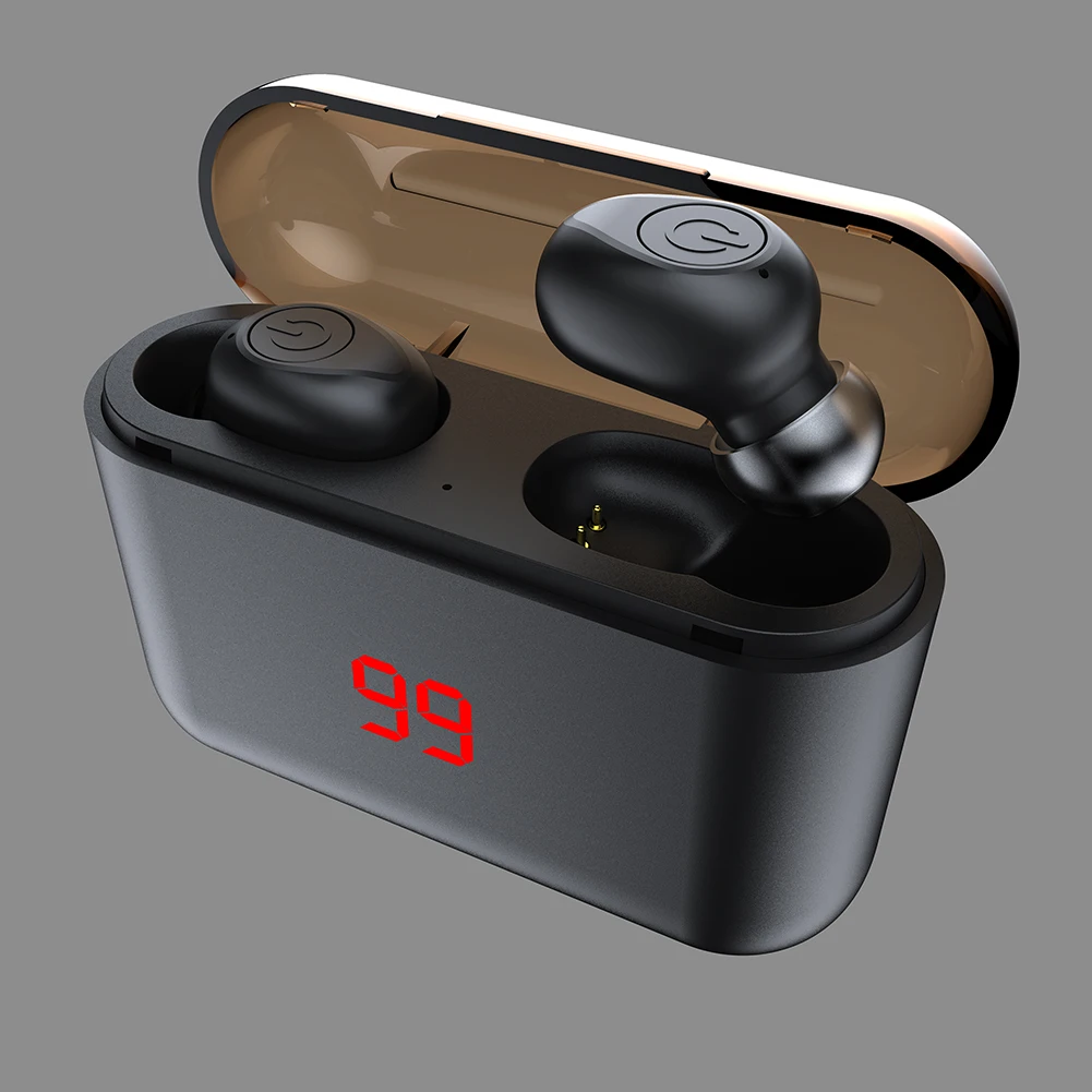 Беспроводные наушники Bluetooth 5 0 лидер продаж светодиодный цифровой дисплей